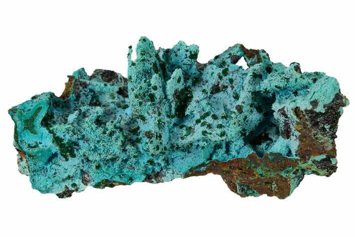 Chrysocolla and Malachite Pseudomorph - Lupoto Mine, Congo #167676